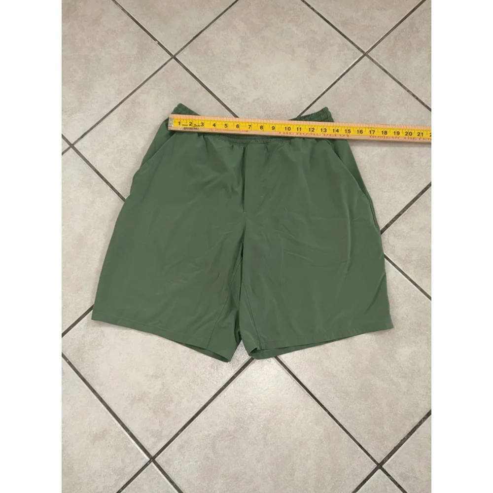 LULULEMON PACE BREAKER SHORT LINER 9” GREEN SIZE MEDIUM - Picture 6 of 8